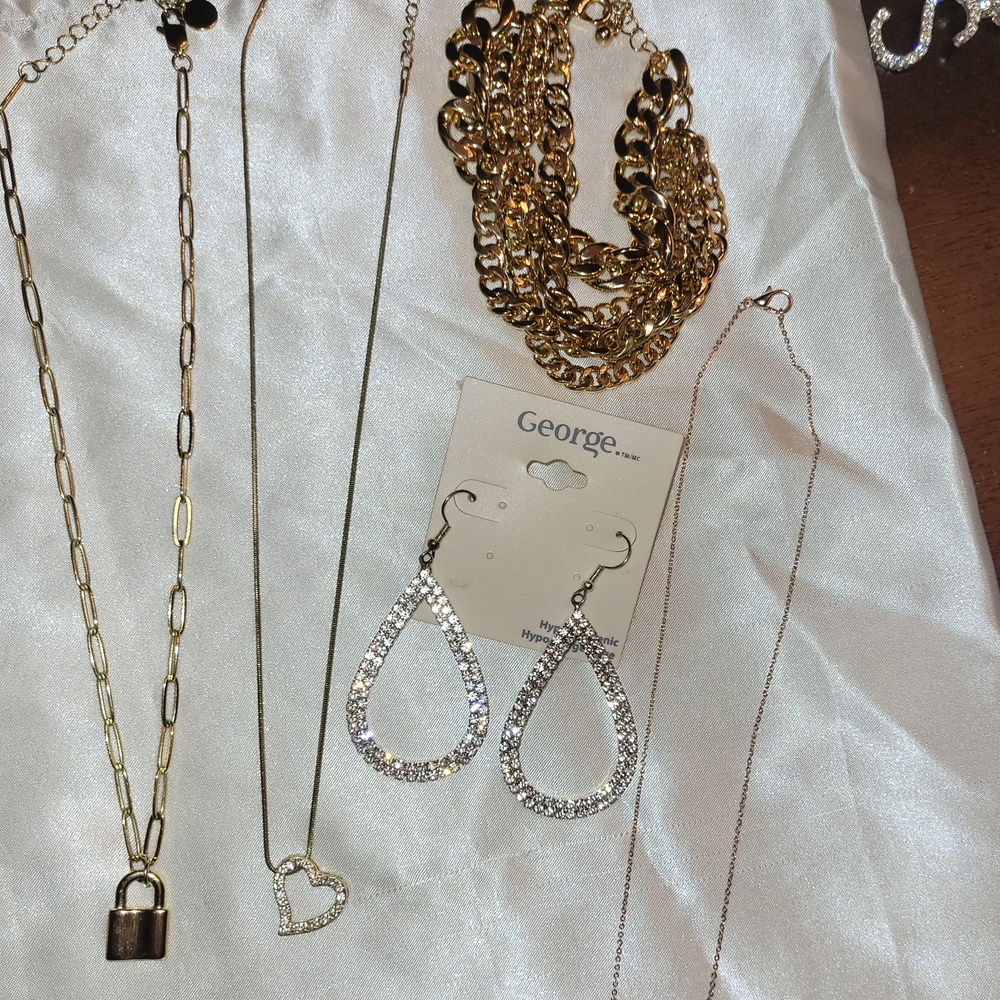 George Gold and Silver Jewelry Set